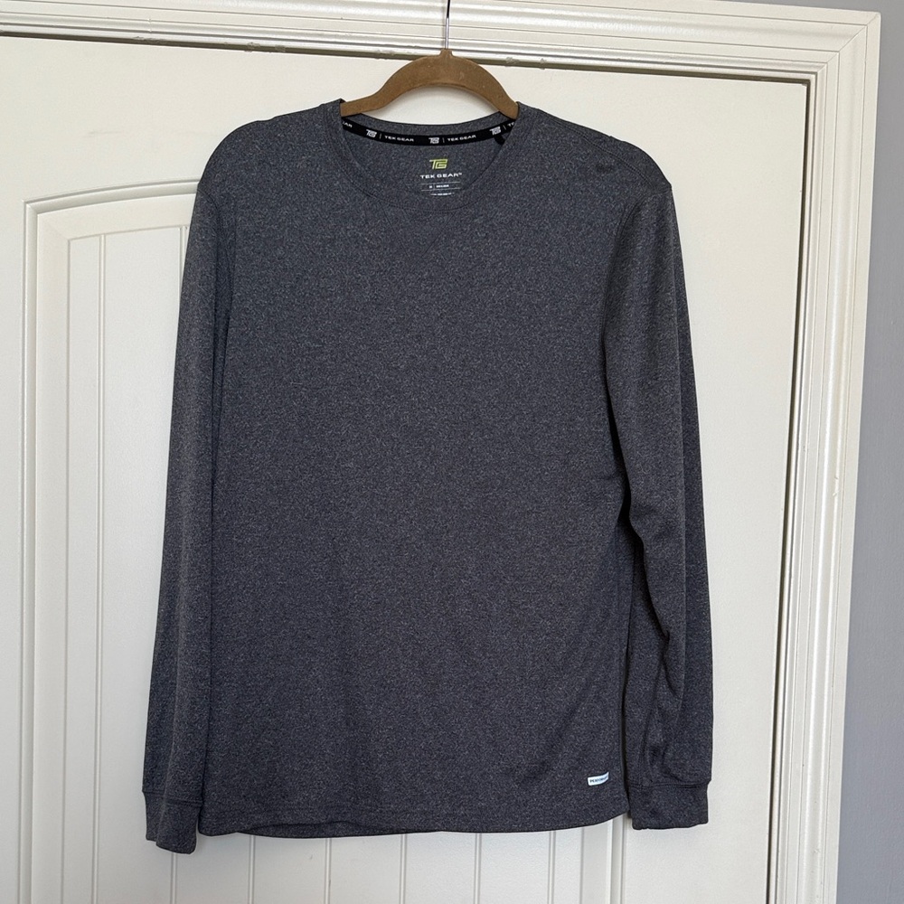 Men's Long-Sleeve Performance ColdGear Shirt - Charcoal Size M
